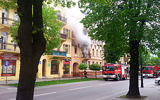 3 osoby w szpitalu po pożarze w Ełku